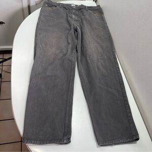 Calvin Klein Denim Jeans Men 40x32 Gray Wash Cotton Straight Leg